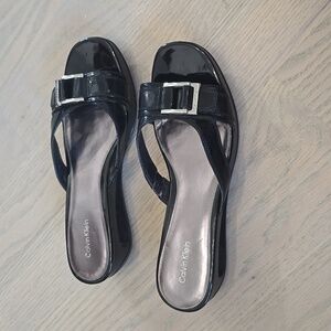 CALVIN KLEIN black new sandals size 9